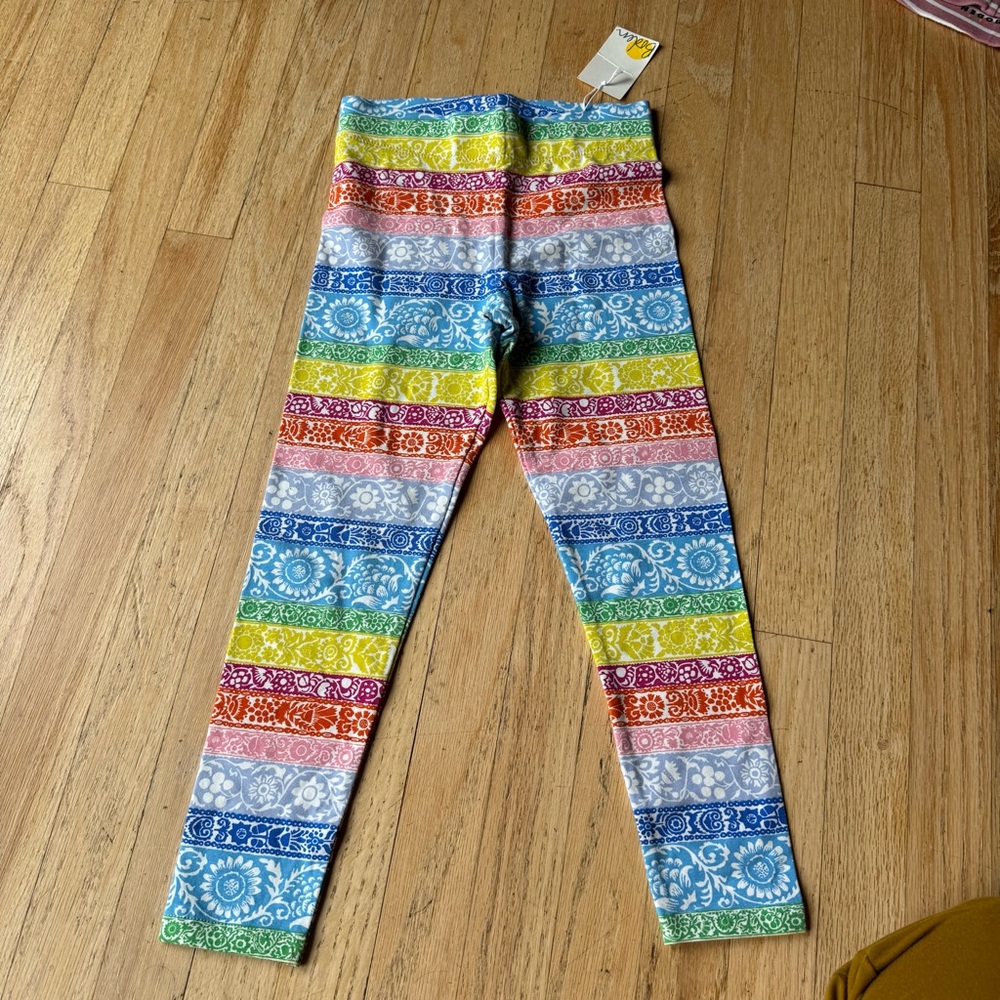MB Colorful Striped Kids Leggings, 5/6